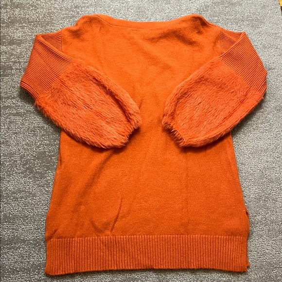 NWOT Anthropologie Colma Tunic Sweater in Orange Size XS - Picture 9 of 9